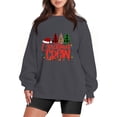 thumbnail image 1 of Sudadera de Moda Navidad Mujer Casual Gibobby Manga Larga Impreso Cuello Redondo Gris M, 1 of 4