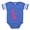 Royal Blue, variant on CafePress - Delaware_Pk - Cute Infant Baby Football Bodysuit
