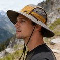 thumbnail image 2 of Lispipm Sun Hats for Men and Women Wide Brim Outdoor Fishing Hat Foldable Quick Drying Hiking Beach Summer Caps for Climbing Red, 2 of 4