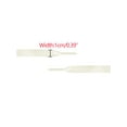 thumbnail image 5 of INSPIRE CHIC Unisex Solid Color Flat 0.4'' Wide Ribbon Shoelaces 2 Pairs 130cm/51.2" Beige, 5 of 6