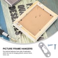 thumbnail image 2 of QUMIIRITY 30Pcs Rectangular Metal Fasteners for Artwork and Cabinets Indoor Installation 1.8X0.6In, 2 of 5