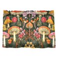 thumbnail image 7 of Yayeee Kitchen Curtains Tier Pair Light Filtering 27"x36" Rod Pocket Short Cafe Window Panel, Colorful Mushroom, 7 of 7