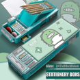 thumbnail image 1 of Multifunction Pencil Case Stationery Organizer Box Cute Pattern School Supplies For 6, 1 of 5