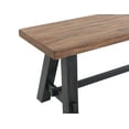 thumbnail image 6 of Alaterre Furniture Adam 48"L Solid Wood Entryway Bench, Rustic Industrial Style, Seating, Easy Assembly, Brown, 6 of 6