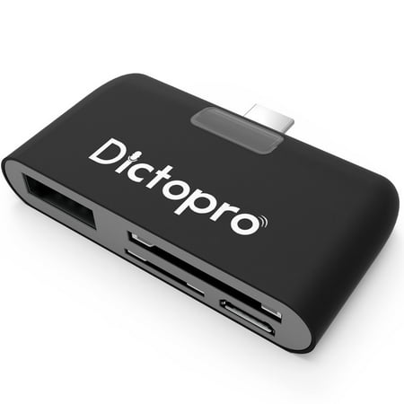 DICTOPRO - USB-C Type-C Hub Adapter w/ High Speed Transfer Card Reader for SD, microSD, Micro-USB, USB, 4-in-1 Combo. Slim External Travel Adaptor For MacBook Laptop, Android, Apple, Mac, PC (Best 0 Apr Balance Transfer Cards)
