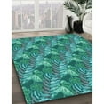 thumbnail image 3 of Ahgly Company Machine Washable Indoor Rectangle Transitional Dark Turquoise Green Area Rugs, 7' x 9', 3 of 7