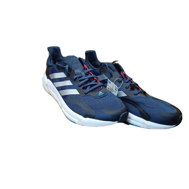 Adi - das Solar Boost 4 Men's Size 12 Navy silver/white Running Shoes Sneakers