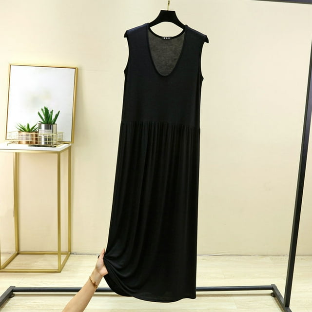 Camisola corta de algodón para mujer, cuello redondo, color liso, con relleno en el pecho, holgada y cómoda, talla grande