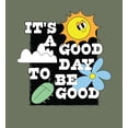 thumbnail image 2 of Positive Vibes It's Good To Be Good Olive Adult Long Sleeve Hoodie-3XL, 2 of 3