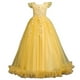 thumbnail image 1 of Odeerbi Niñas Verano Tul Encaje Bordado Princesa Vestido Flor Niña Vestido Lazo Ruffle Manga Fiesta Boda Noche Vestido Vestidos Formal, 1 of 8