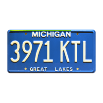 Ash vs Evil Dead | Ash William's Oldsmobile | 3971 KTL | Metal Stamped Replica Prop License Plate