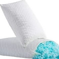 thumbnail image 1 of Shredded Memory Foam Pillows for Sleeping,Bed Pillows King Size Set of 2 Pack Cooling Adjustable,Good for Side and Back Sleeper with Washable Removable Cover White King (Pack of 2), 1 of 5