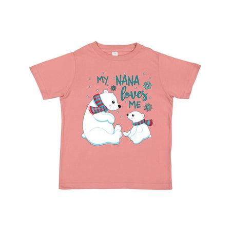 

Inktastic My Nana Loves Me- Cute Polar Bears Boys or Girls Toddler T-Shirt