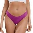 thumbnail image 1 of PEASKJP Culottes Taille Haute pour Femmes Bikini String Doux pour Dames, Rose Vif m, 1 of 5
