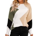 thumbnail image 1 of Gibobby Suéter Divertido de Manga Larga con Cuello Rojoondo Underlay Diamond Pullover Sweater Manga larga Cuello Rojoondo High End Street Trendsetter Oversize Sweater (Multicolor, S), 1 of 5