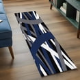 thumbnail image 3 of Runner Rug 2'x6', Navy Blue Black Geometric Washable Non-Slip Hallway Runner Rugs, Modern Art Abstract Grey Line Bedside Rugs Floor Mats Carpet Runners for Kitchen Bathroom Laundry Room, 3 of 8
