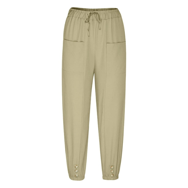 Linen cargo joggers sale