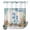 Beige, variant on No Hook Shower Curtain, Seahorse Coastal Shower Curtains for Bathroom with See Through Top Window, Summer Nautical Starfish Coral Beige Waterproof & Washable Bath Curtain 66"x72"