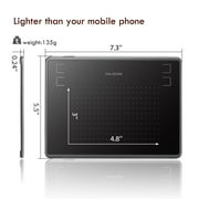 Huion H430P Graphics Tablet, 4.8x3 Inch, 4096 Pressure Sensitivity, 4 Hot Keys