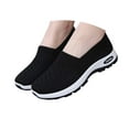 thumbnail image 3 of YLYL Women's Woven Orthopedic Sneakers Breathable Soft Slip on Diabetic Foam Sneakers with Arch Support, 3 of 7