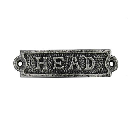 Door Plaques For Home Antique Silver Cast Iron Head Sign 6