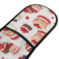 thumbnail image 2 of Dailycode Double Sided Oven Mitt with Loop Heat Resistant Kitchen Long Potholders 7" x 35" Cake with Cherry Berry, 2 of 6