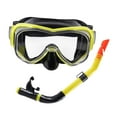 thumbnail image 2 of Máscara de buceo Perfecl equipo de snorkel para hombres y mujeres amarillo negro, 2 of 8