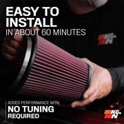 K&N Performance Cold Air Intake System: Easy Installation, Engineered to Maximize Airflow, Boost Horsepower & Torque, 63-1594