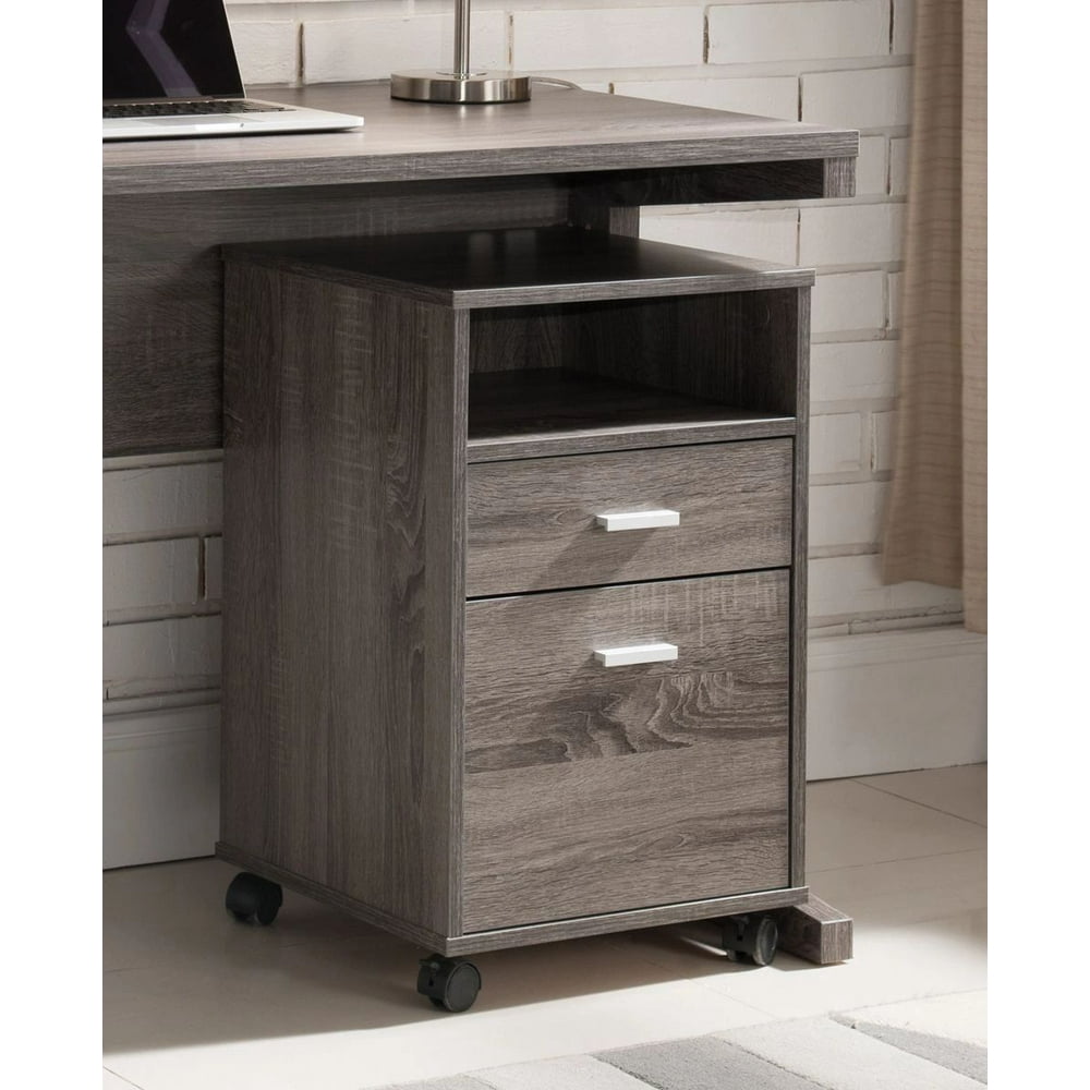 FC Design Rolling File with 1 Center Open Storage and Two