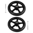 thumbnail image 4 of MasteelfCA 2 Pcs Roue avant de Fauteuil Roulant Remplacement de Roue pour Fauteuils Roulants Déambulateurs 7 Pouces, 4 of 8
