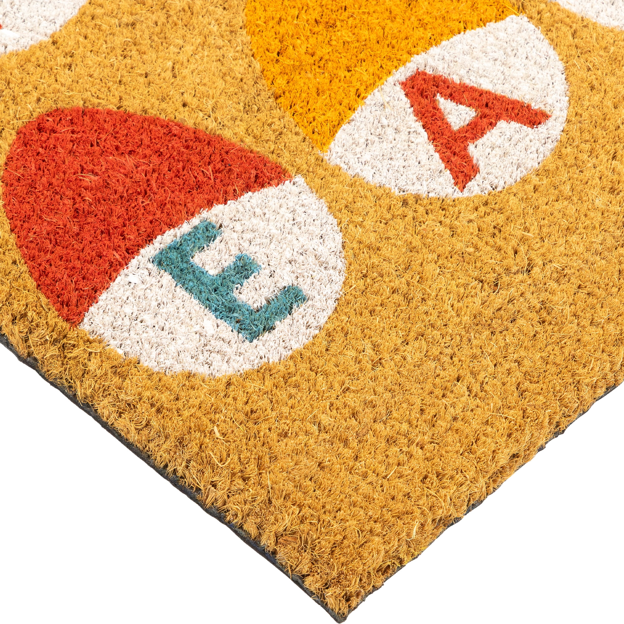 Northlight Natural Coir Happy Easter Egg Outdoor Doormat 18" x 30"