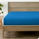 thumbnail image 1 of Sábana Ajustable de Lujo Bare Home Colección 1800 Tamaño Queen Azul Medio, 1 of 7