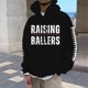 thumbnail image 1 of MHFRRA Sudadera con Capucha y Sudaderas para Hombre, Informal, con Estampado de Fútbol, Holgada, Cómoda y Forrada, para Uso Diario Negro, 1 of 3