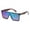 Oceon blue frame, variant on Retro Square Frame Sunglasses Mens Womens Flat Top Square Mirror or Tinted Lens