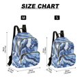 thumbnail image 3 of JIALIOU Mini Backpack Purse for Women Quilted Casual Daypack Small Travel Shoulder Bag, Blue Black White Marble, 3 of 7