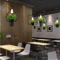 thumbnail image 4 of E27 Colgante Lámpara Luz de Hierro Suspensión de tejado Decoración con Plantas Artificiales Bonsai Zulema Lámpara colgante de plantas, 4 of 8