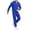 Blue, variant on Boys 2 Piece Outfits Sweatsuits Zip up Hoodie Jacket Sweatshirt Cargo Pants Athletic Tracksuit Teen Kids Fall Winter Outfits