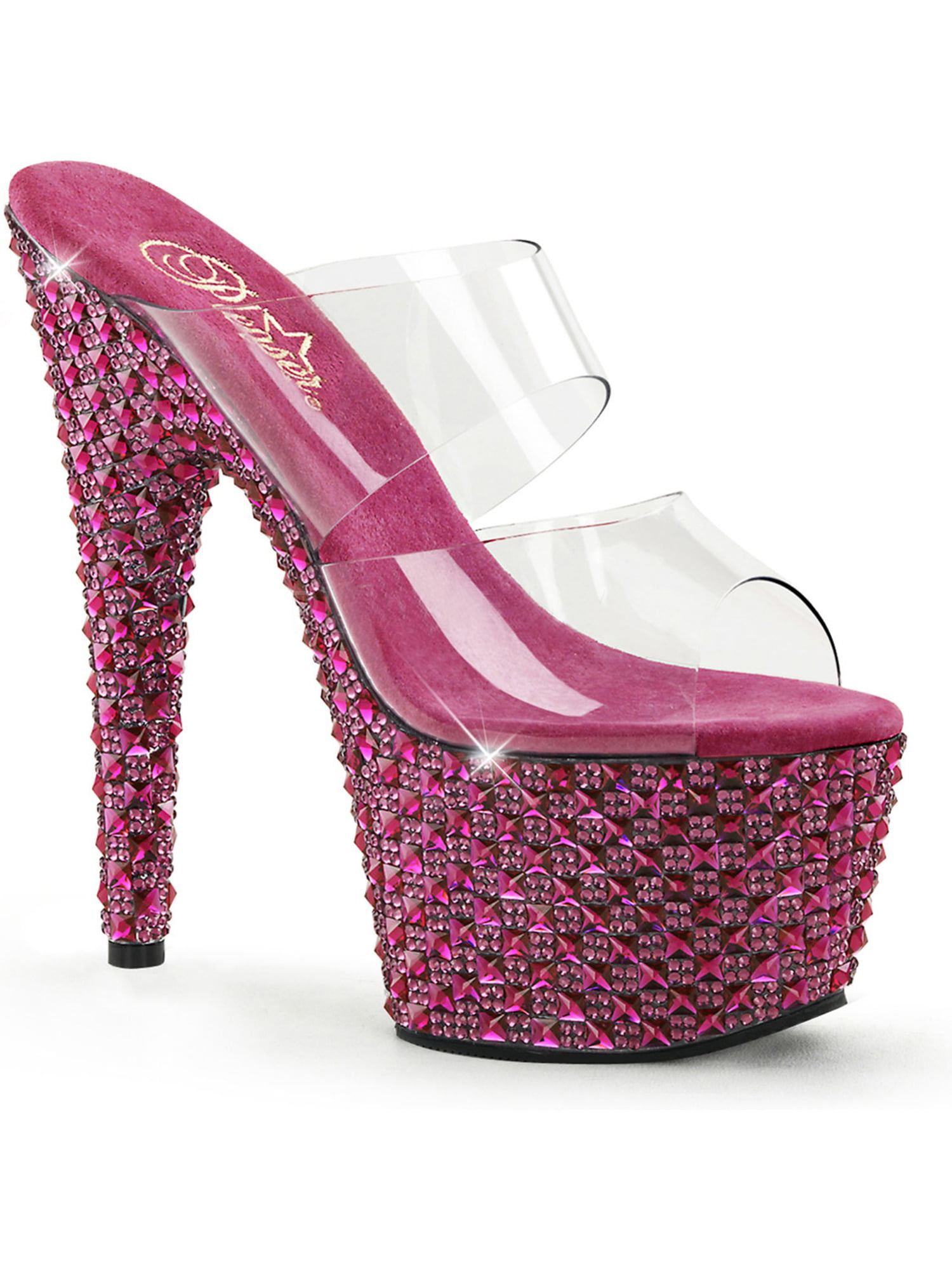embellished pink heels