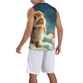 thumbnail image 2 of Sikiie Starry Sky Cloud Cute Rabbit Basketball Jersey Reversible Men's Mesh Athletic Sports Shirts Training Practice S-4XLX-Large, 2 of 6