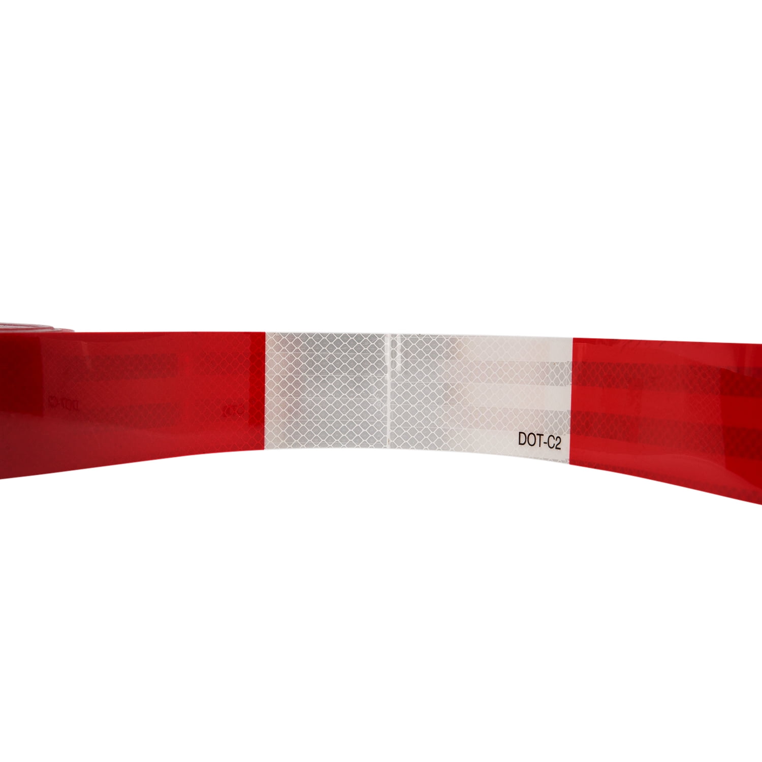 150' X 2 RED WHITE Conspicuity DOT C2 Safety Tape 6 Inch Red 6 Inch White  diamond grade reflective sticker tape - AliExpress