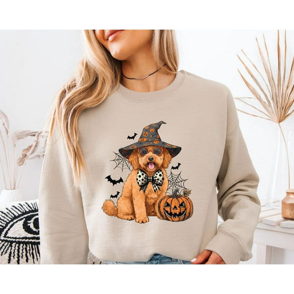 Velto Golden Doodle Happy Holiday Sweatshirt ,Happy Holiday Golden Doodle Mom Sweater, Golden Doodle Gift, Happy Holiday Dog Sweater, Dog Happy Holiday Sweatshirt All Size S-5XL