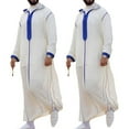 thumbnail image 3 of HGYCPP Muslim Jubba Thobe Clothes Men Hoodie Ramadan Robe Kaftan Abaya Dubai Turkey Islamic Clothing Male Casual Loose Robe, 3 of 15