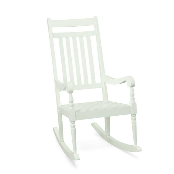 Carolina Chair & Table Belmont Outdoor Slat Rocker - White