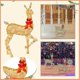 thumbnail image 2 of LED Lighted Outdoor Reindeer Christmas Decorations, Artificial Pre-lit for Garden and Front Yard, 2 of 4