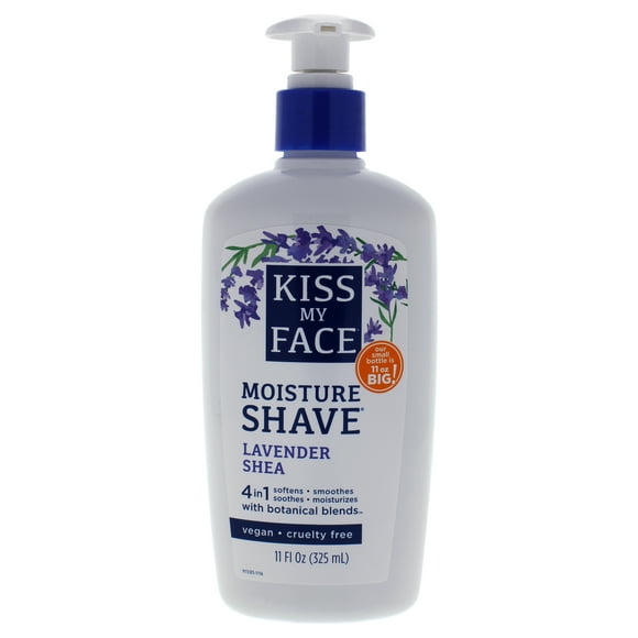 Moisture Shave Cream - Lavender Shea by Kiss My Face for Unisex - 11 oz Shave Cream