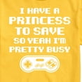 thumbnail image 3 of Instant Message - I Have A Princess To Save - Men's Short Sleeve Graphic T-Shirt, 3 of 6