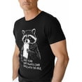 thumbnail image 1 of T-Shirts for Men, Grey Raccoon Crew Neck Cotton T-Shirt Men's Short Sleeve Just A Dad, 1 of 8