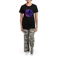 thumbnail image 4 of CafePress - Celtic Chasing Hounds Women's Dark Pajamas - Women's Short Sleeve Print T-Shirt and Pants Dark Cotton Pajama Set, 4 of 7