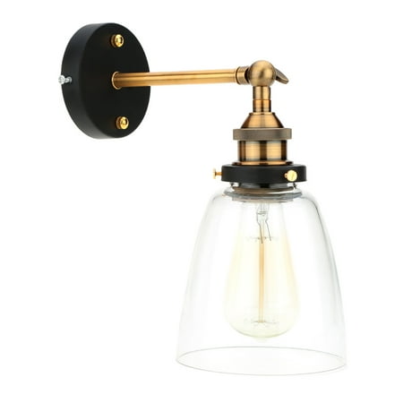 Buy Vintage Mirror Lixada Vintage Glass Wall Sconces Rustic Country Wall Lamps Retro Mounted Wall Bedroom Stair Mirror Lamps E26 ()