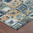 thumbnail image 3 of Addison Rugs Chantille Indoor/Outdoor Transitional Patchwork Teal Machine Washable Rectangle Rug, 5' x 7'6", 3 of 8